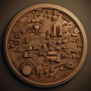 Patterns and decorations SimCity 3000 1 3d model